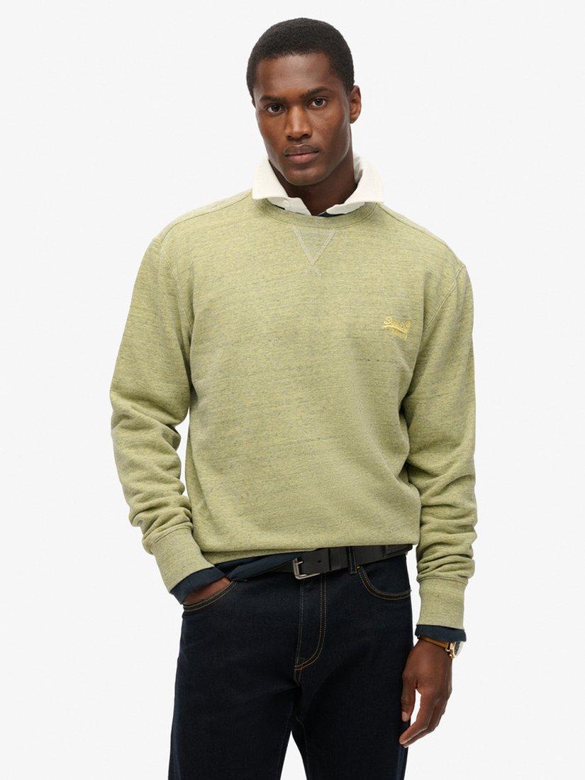Product image 1 of 5, which shows Superdry Cotton Jumper, Lemon Drop, S