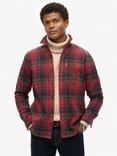 Superdry Organic Cotton Regular Fit Check Shirt, Boseman Check Red