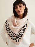 Phase Eight Leopard Print Plisse Scarf, Multi