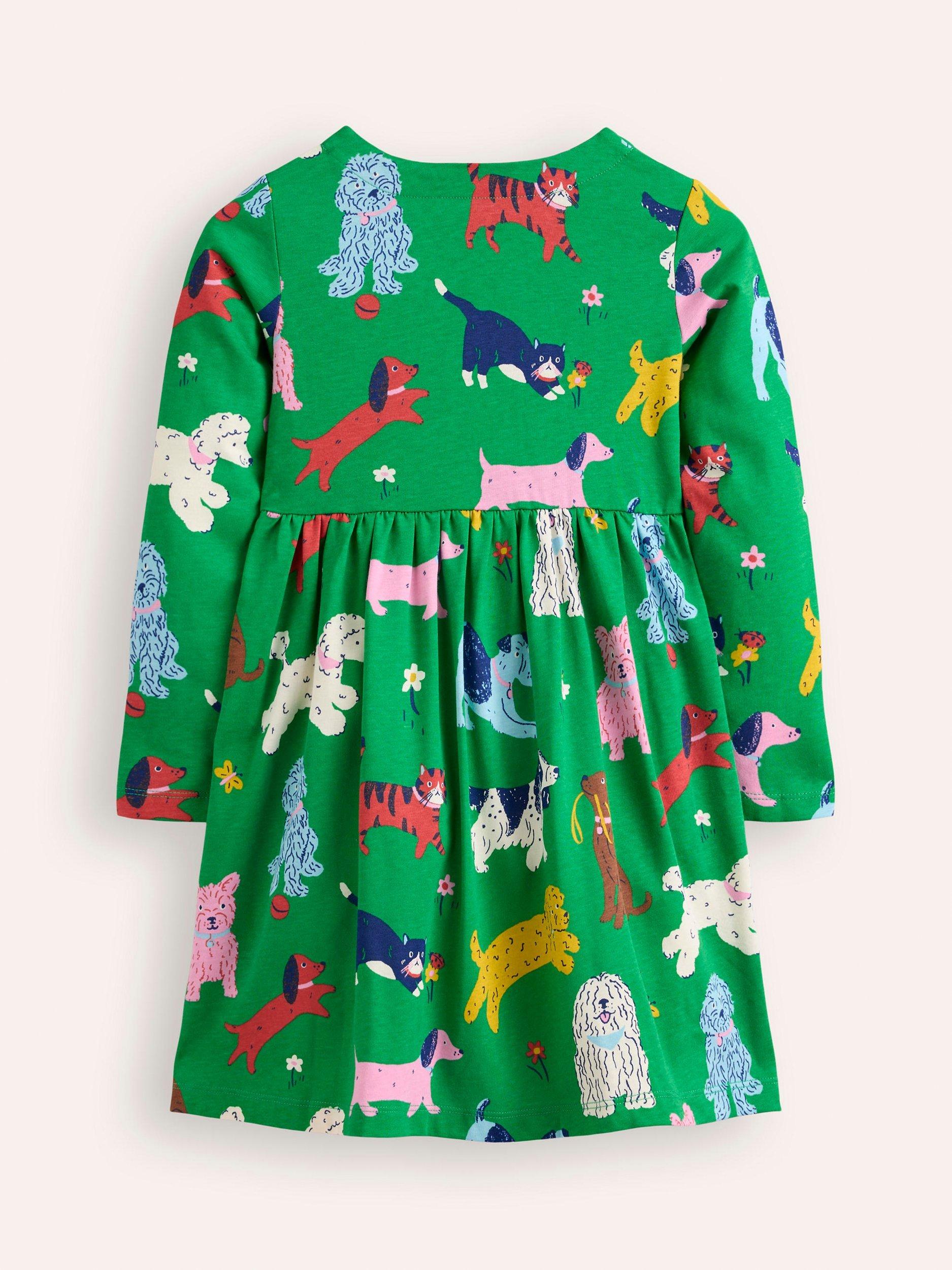 Mini Boden Girls' hot Jungle Print Woven Dress