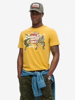 Superdry Tokyo Graphic T-Shirt, Oil Yellow