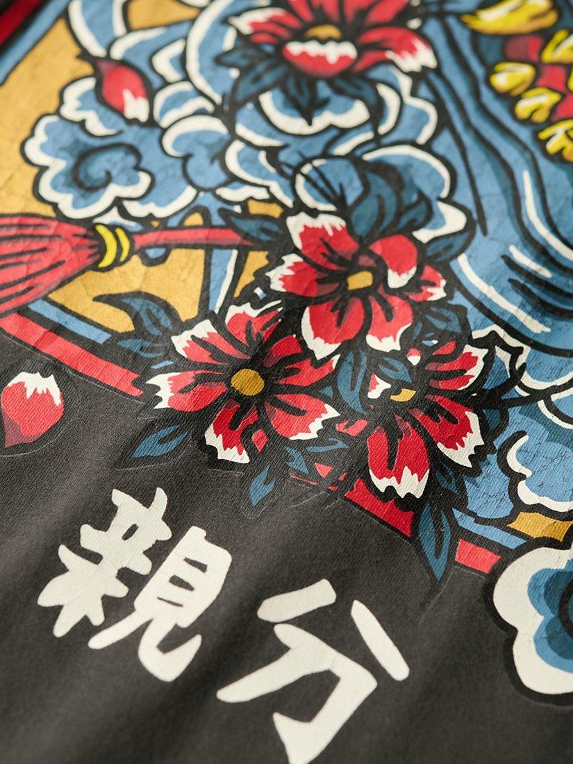 Product image 5 of 5, which shows Superdry Tokyo Graphic T-Shirt, Washed Black, S