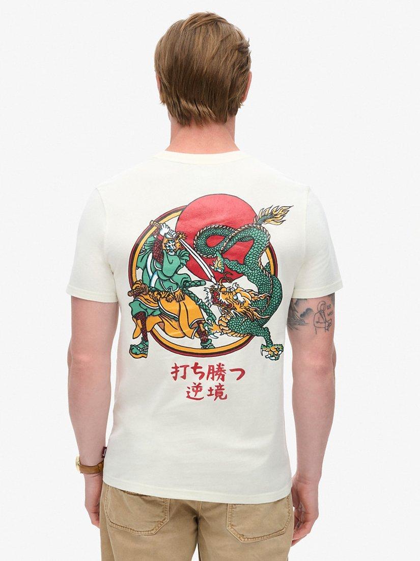 Product image 3 of 5, which shows Superdry Tokyo Graphic T-Shirt, Off White, S