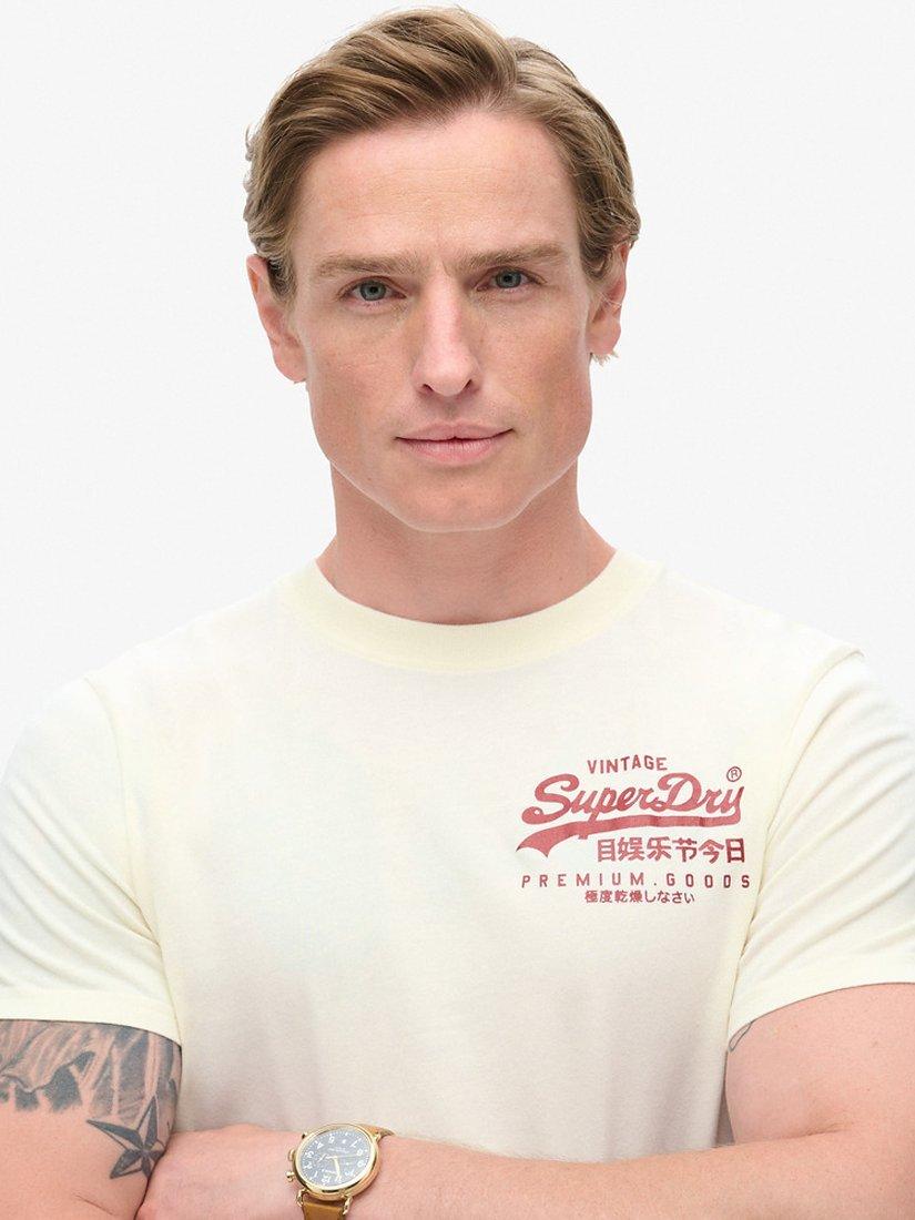 Product image 4 of 5, which shows Superdry Tokyo Graphic T-Shirt, Off White, S