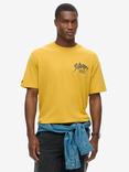 Superdry Lo-fi Punk Graphic Loose T-Shirt, Oil Yellow