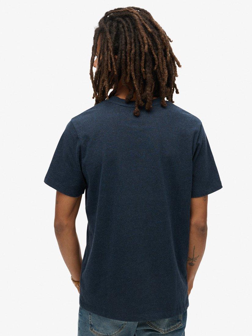 Product image 2 of 5, which shows Superdry Copper Label Workwear Cotton T-Shirt, Surplus Black Blue, S