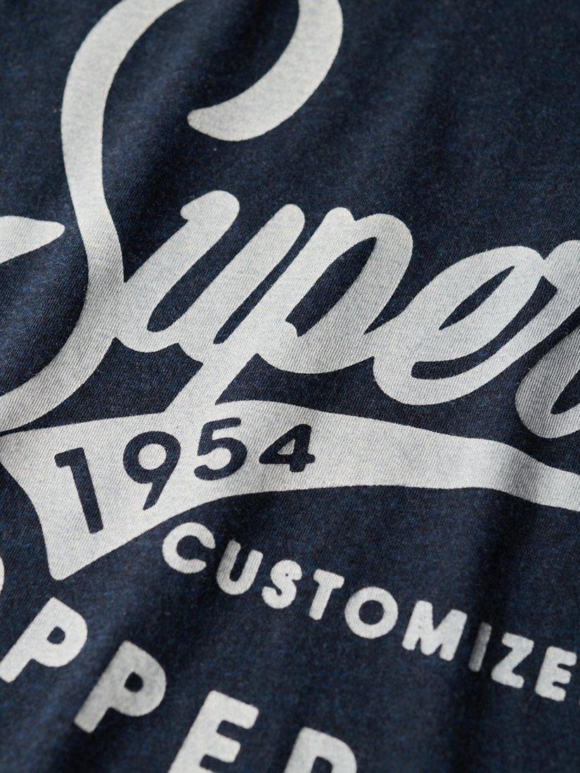 Product image 5 of 5, which shows Superdry Copper Label Workwear Cotton T-Shirt, Surplus Black Blue, S