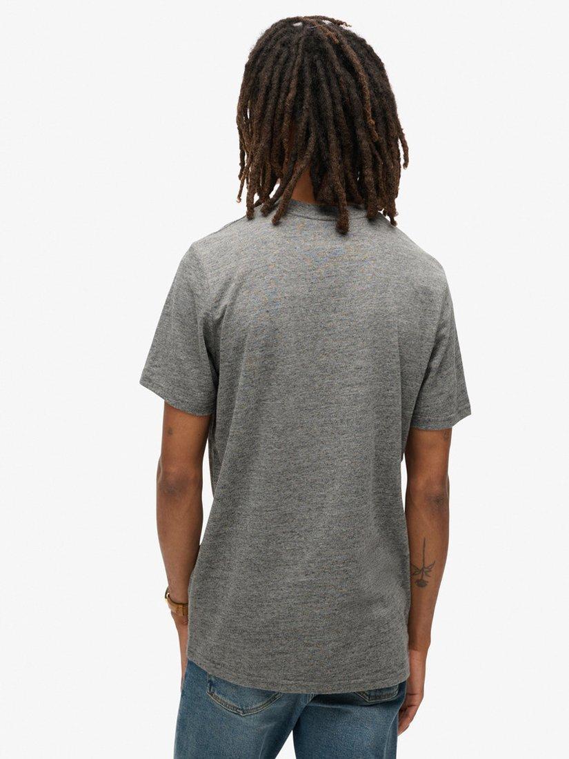 Product image 2 of 6, which shows Superdry Embossed Graphic T-Shirt, Surplus Charcoal, S