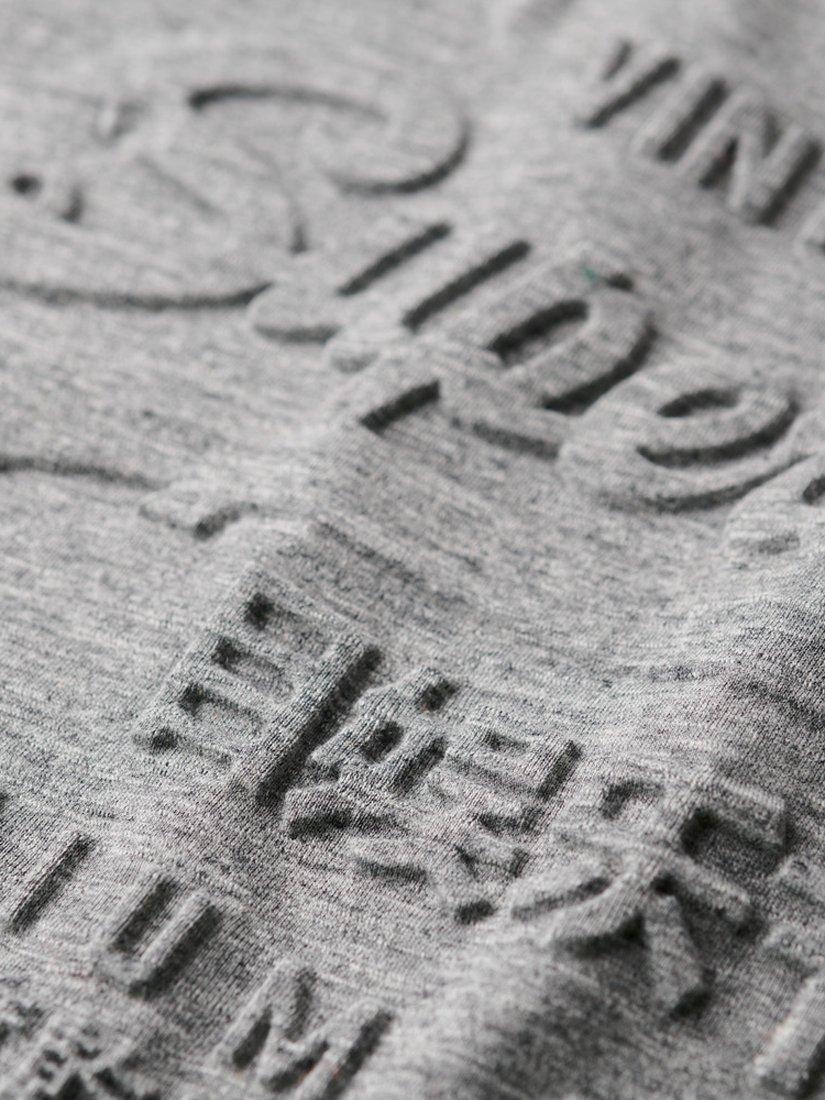 Product image 6 of 6, which shows Superdry Embossed Graphic T-Shirt, Surplus Charcoal, S