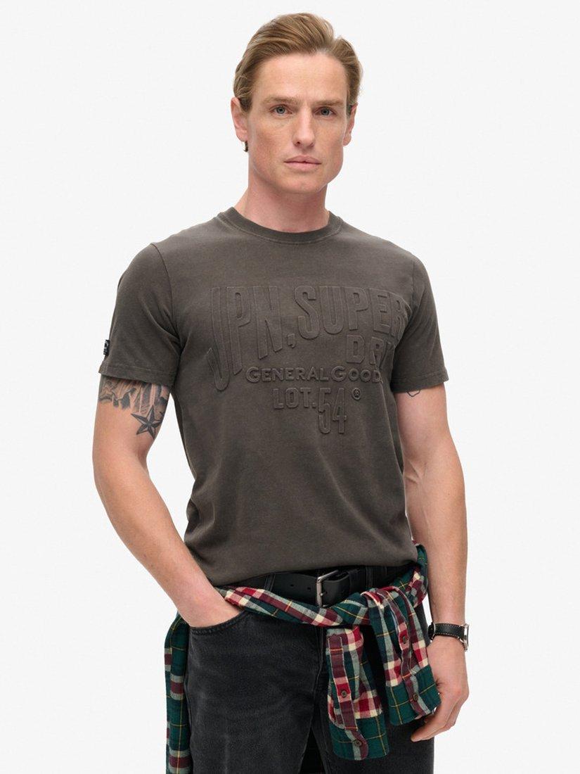 Superdry Embossed Logo Graphic T-Shirt, Vintage Black