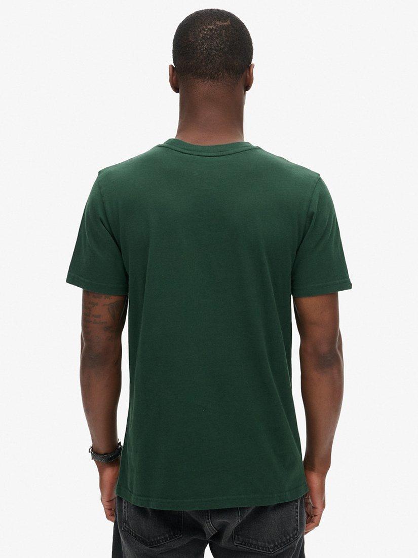 Product image 2 of 5, which shows Superdry Retro Logo T-Shirt, Enamel Green, S