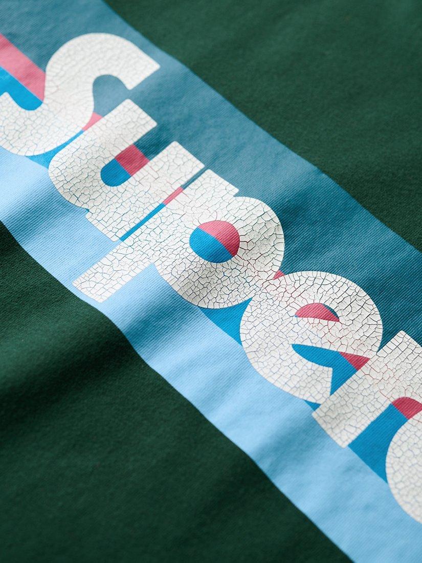 Product image 5 of 5, which shows Superdry Retro Logo T-Shirt, Enamel Green, S