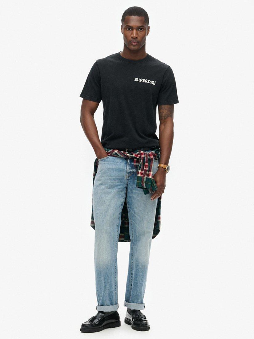 Product image 3 of 5, which shows Superdry Tattoo Graphic T-Shirt, Black, S