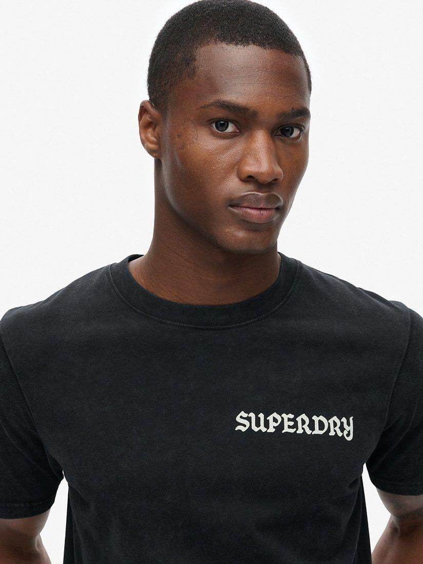 Product image 4 of 5, which shows Superdry Tattoo Graphic T-Shirt, Black, S