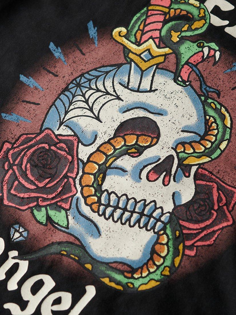 Product image 5 of 5, which shows Superdry Tattoo Graphic T-Shirt, Black, S
