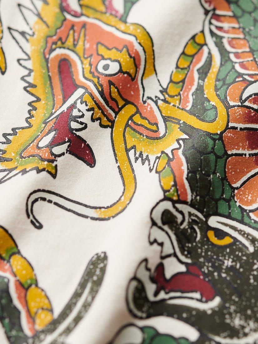 Product image 3 of 6, which shows Superdry Tattoo Graphic T-Shirt, Cream, S