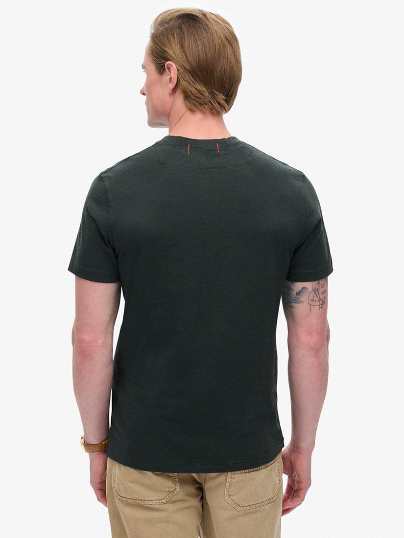 Product image 2 of 5, which shows Superdry Surplus Graphic Cotton T-Shirt, Washed Surplus Black, S