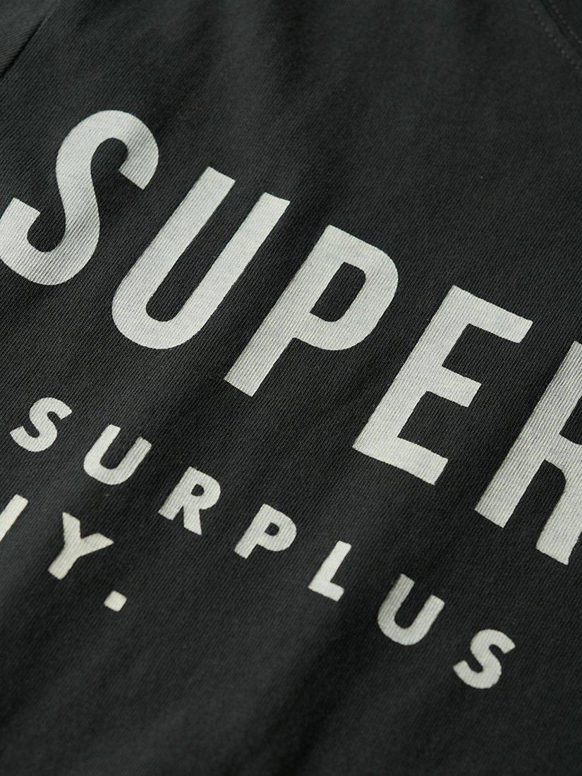 Product image 5 of 5, which shows Superdry Surplus Graphic Cotton T-Shirt, Washed Surplus Black, S