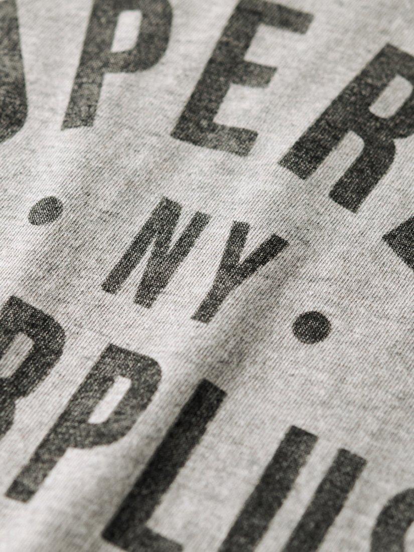 Product image 5 of 5, which shows Superdry Surplus Graphic Cotton T-Shirt, Surplus Grey Grindle, S
