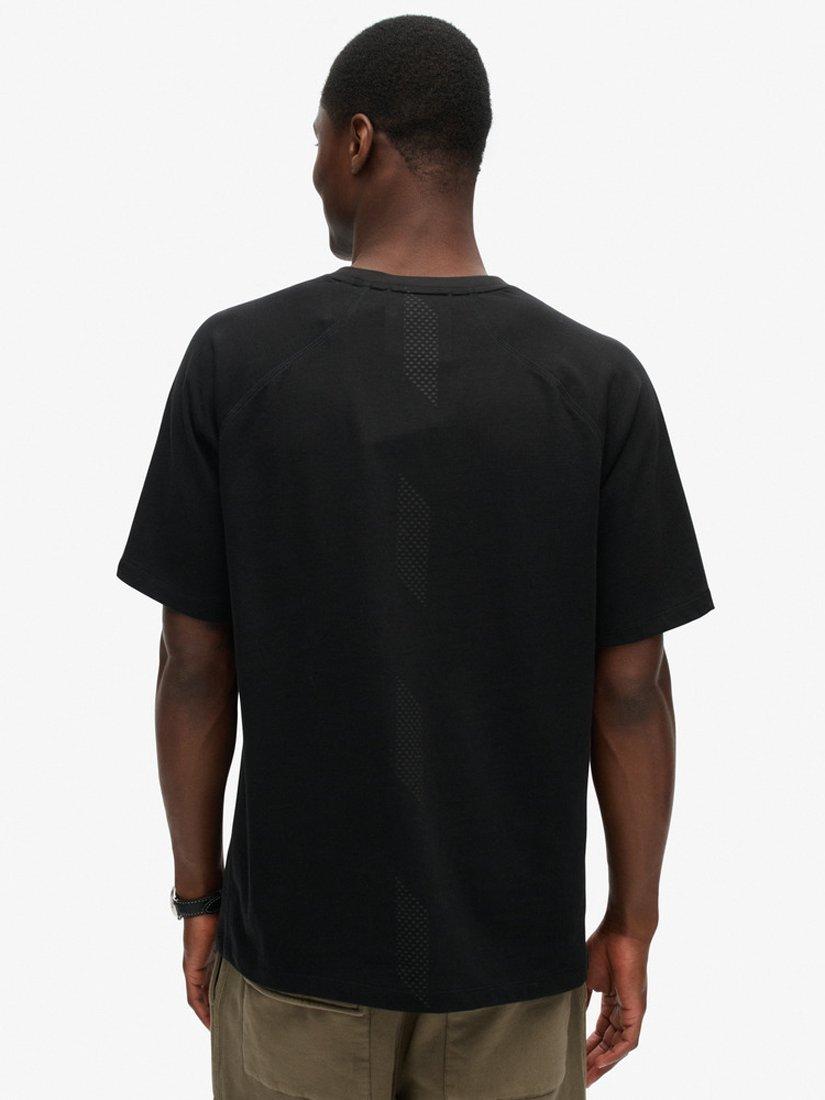 Product image 2 of 5, which shows Superdry Tech Logo Relaxed T-Shirt, Black, S
