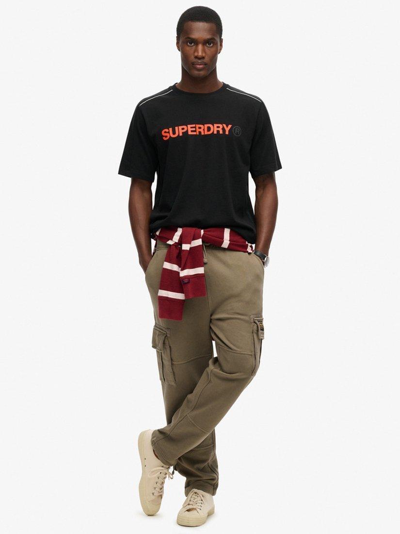 Product image 3 of 5, which shows Superdry Tech Logo Relaxed T-Shirt, Black, S