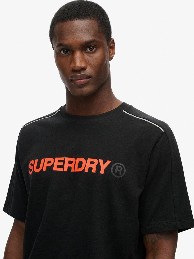 Product image 4 of 5, which shows Superdry Tech Logo Relaxed T-Shirt, Black, S