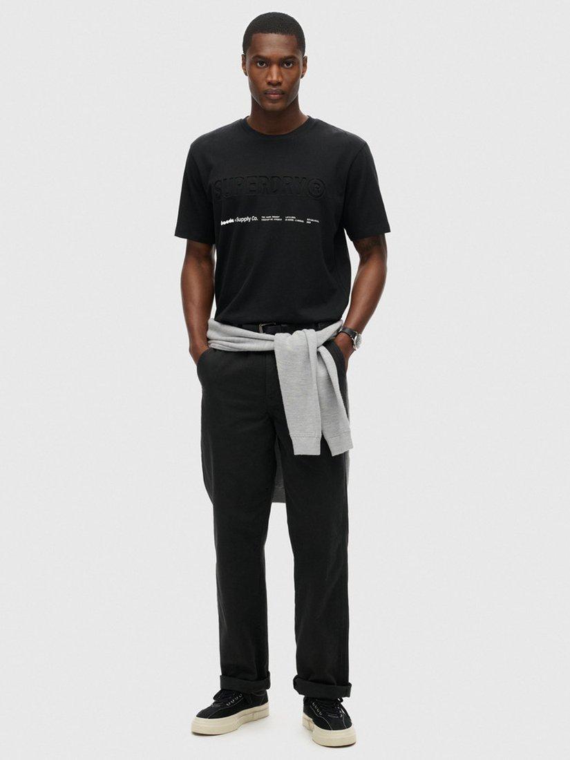 Product image 3 of 6, which shows Superdry Utility Sport Logo Loose T-Shirt, Black, S