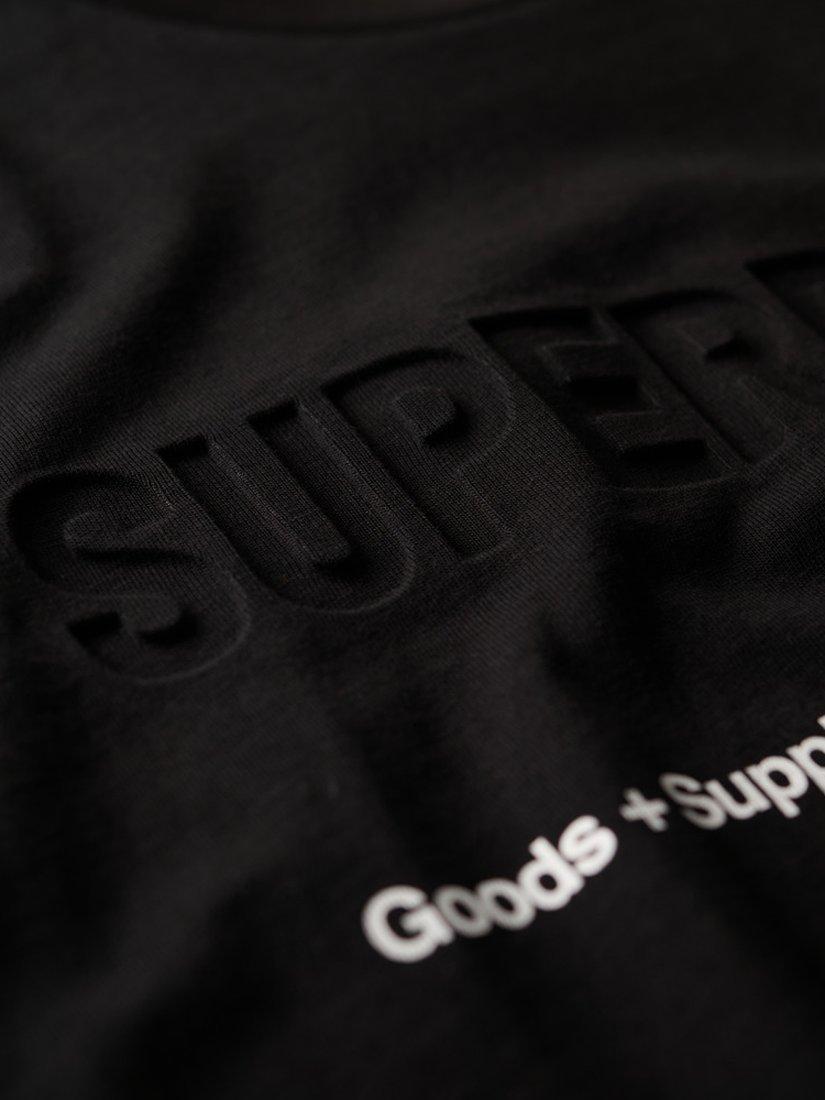 Product image 6 of 6, which shows Superdry Utility Sport Logo Loose T-Shirt, Black, S