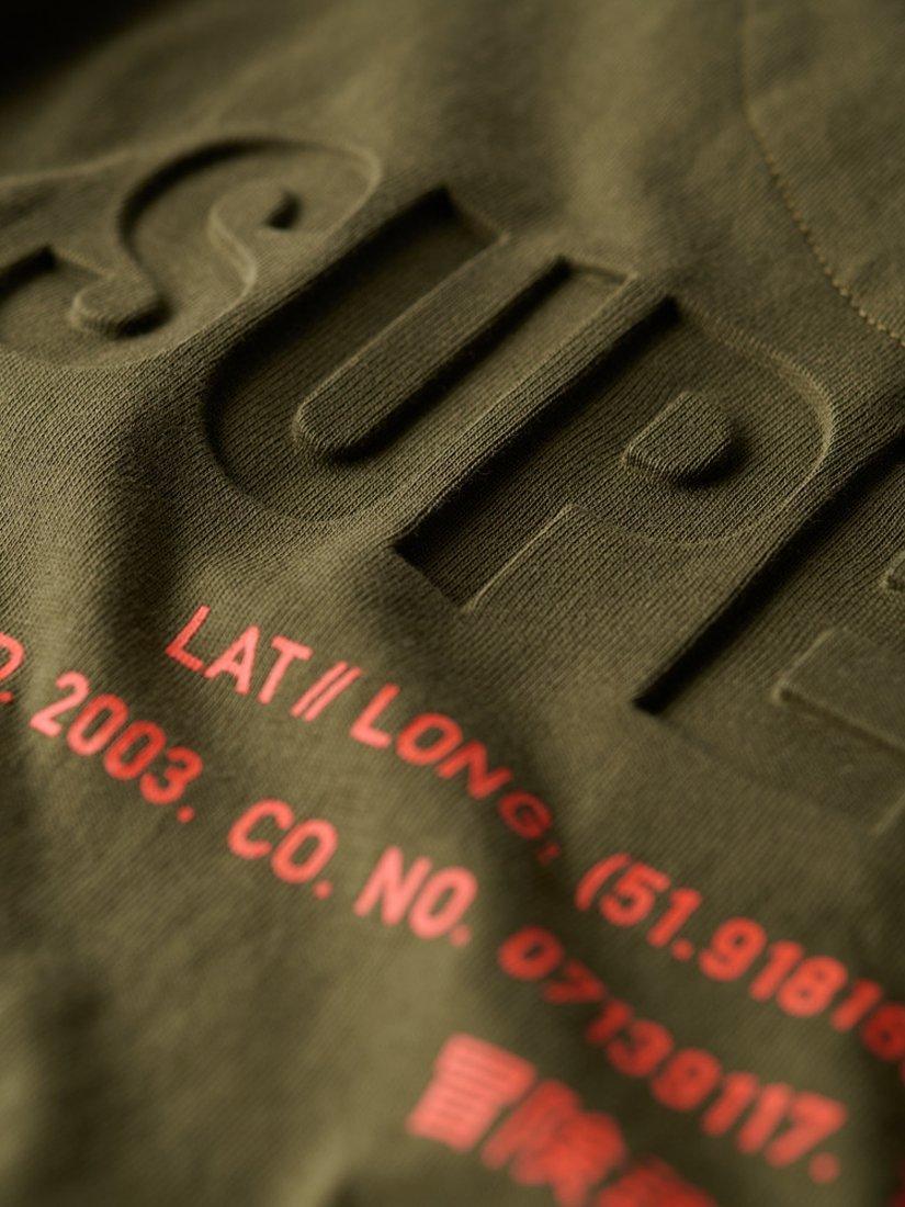 Product image 5 of 6, which shows Superdry Utility Sport Logo Loose T-Shirt, Army Khaki, S