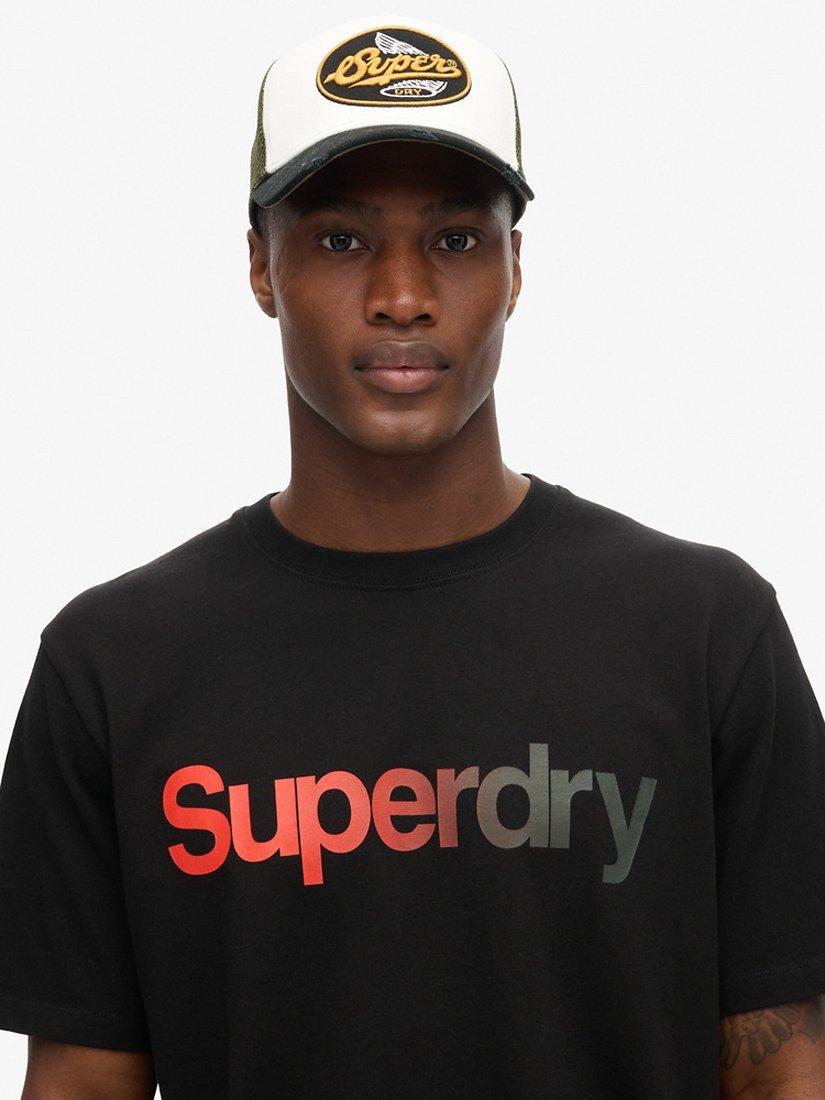 Product image 4 of 5, which shows Superdry Core Logo Fade Loose T-Shirt, Black, S