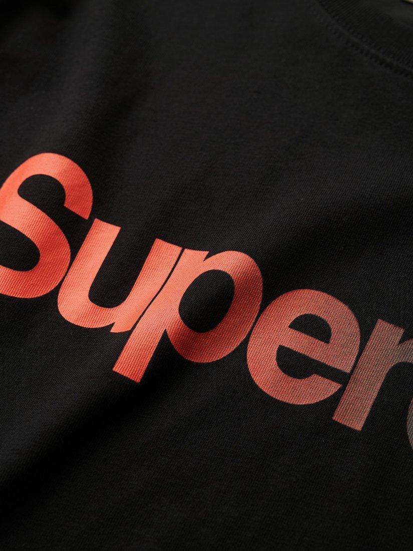Product image 5 of 5, which shows Superdry Core Logo Fade Loose T-Shirt, Black, S