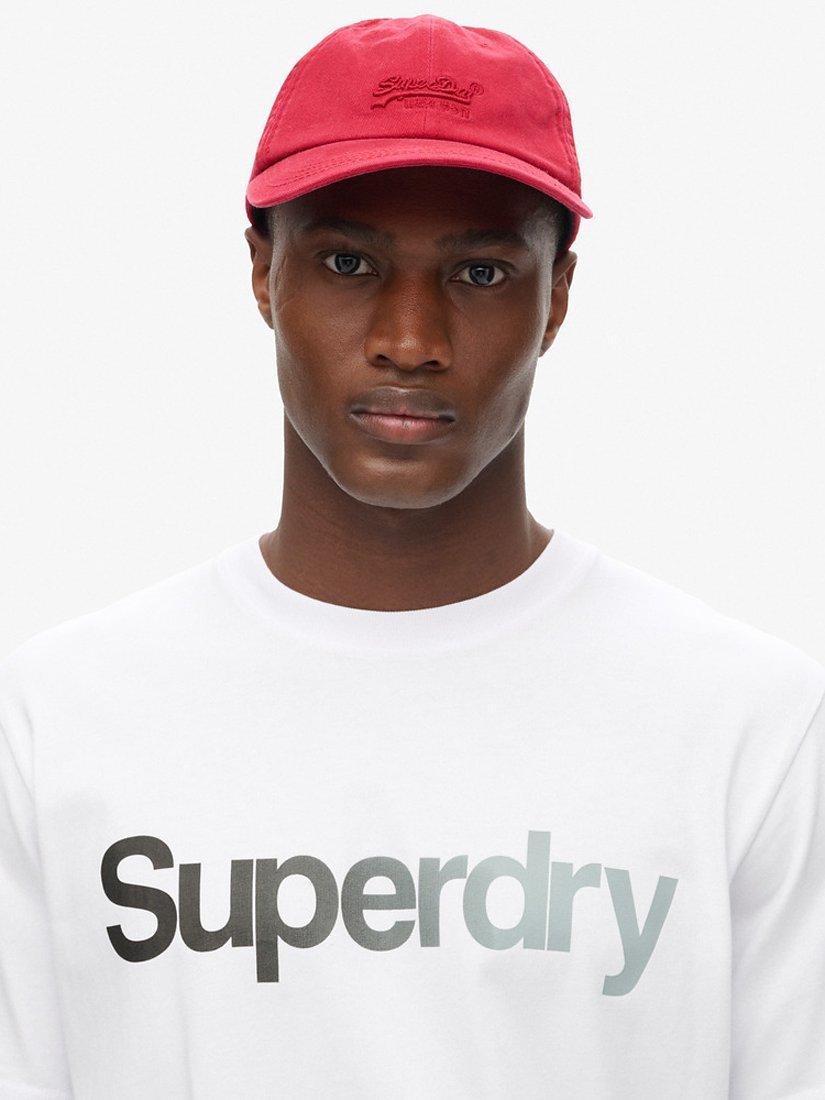 Product image 4 of 5, which shows Superdry Core Logo Fade Loose T-Shirt, Brilliant White, S