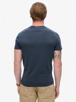 Superdry Essential Washed Pocket T-Shirt - view 2, Washed Eclipse Navy
