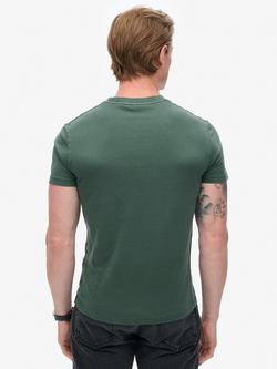 Superdry Essential Washed Pocket T-Shirt - view 2, Washed Forest Green