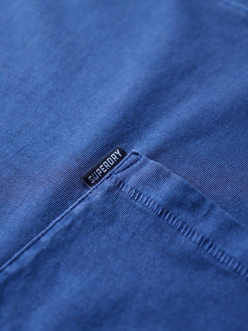 Product image 5 of 5, which shows Superdry Essential Washed Pocket T-Shirt, Washed Supermarine, S
