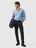 Rodd & Gunn Kirklands Chambray Cotton Button Down Regular Fit Long Sleeve Shirt
