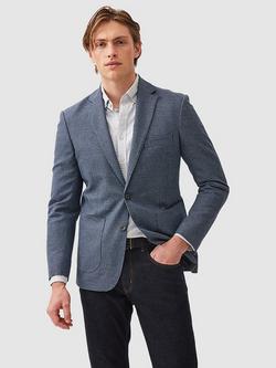 Rodd & Gunn Thorton Wool Cotton Slim Fit Blazer, Arctic