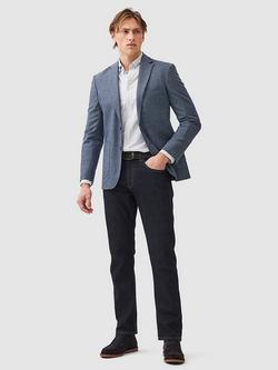 Rodd & Gunn Thorton Wool Cotton Slim Fit Blazer - view 2, Arctic