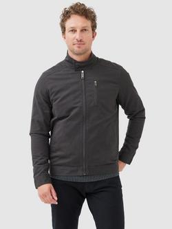 Rodd & Gunn Armitage Cotton Twill Harrington Jacket, Pewter