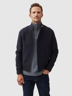 Rodd & Gunn Dellwood Organic Cotton-twill Bomber Jacket, Navy, Navy