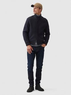 Rodd & Gunn Dellwood Organic Cotton-twill Bomber Jacket, Navy - view 2, Navy