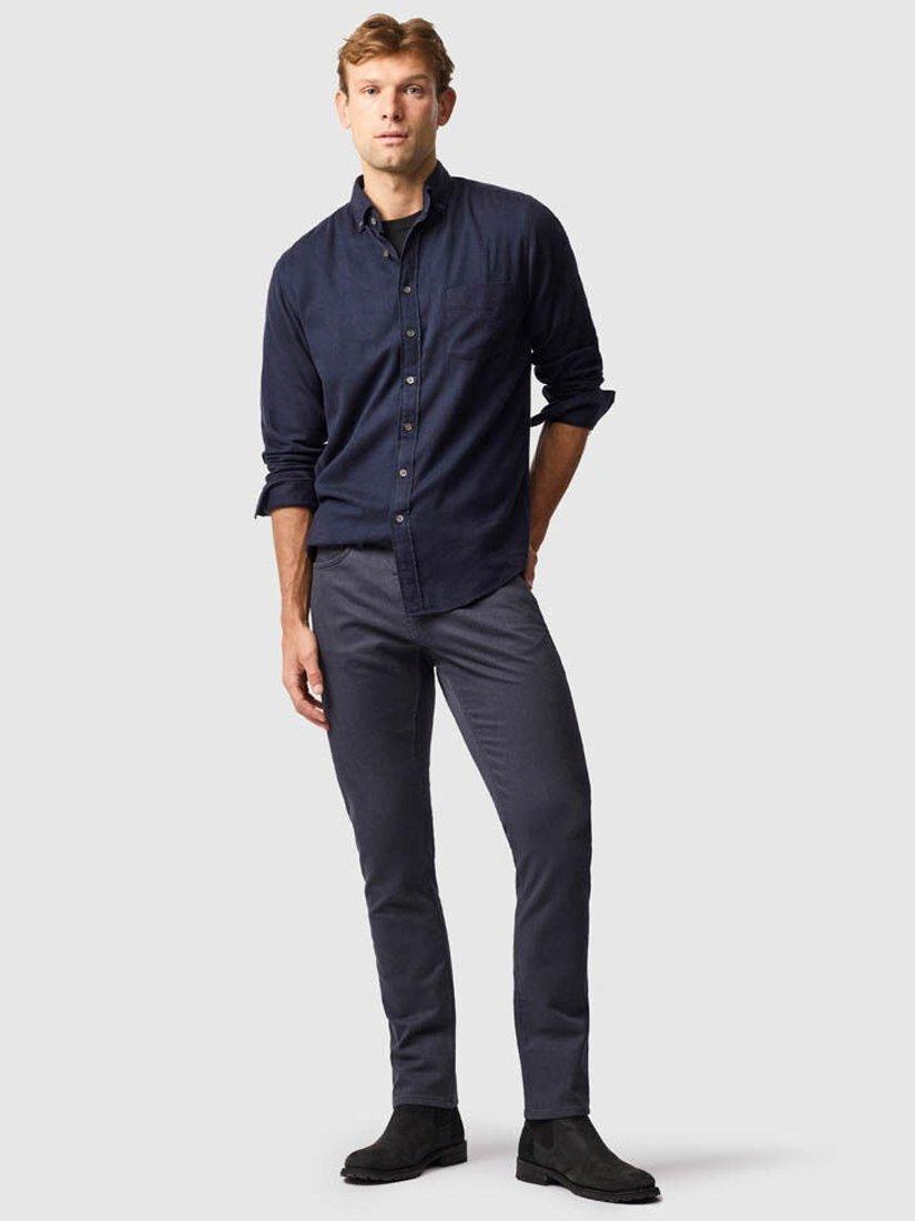 Product image 2 of 6, which shows Rodd & Gunn Barrhill Brushed Cotton Slim Fit Long Sleeves Shirt, Twilight, XS