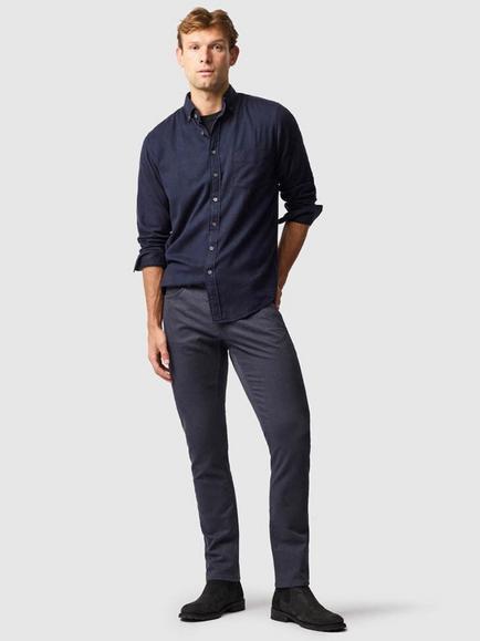 Rodd & Gunn Barrhill Brushed Cotton Slim Fit Long Sleeves Shirt - view 2, Twilight