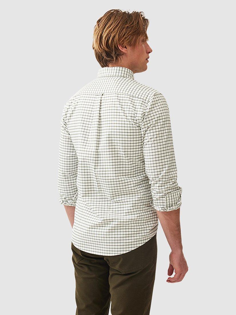 Product image 3 of 5, which shows Rodd & Gunn Gunn Oxford Mid Check Slim Fit Long Sleeve Shirt, Fern, XS