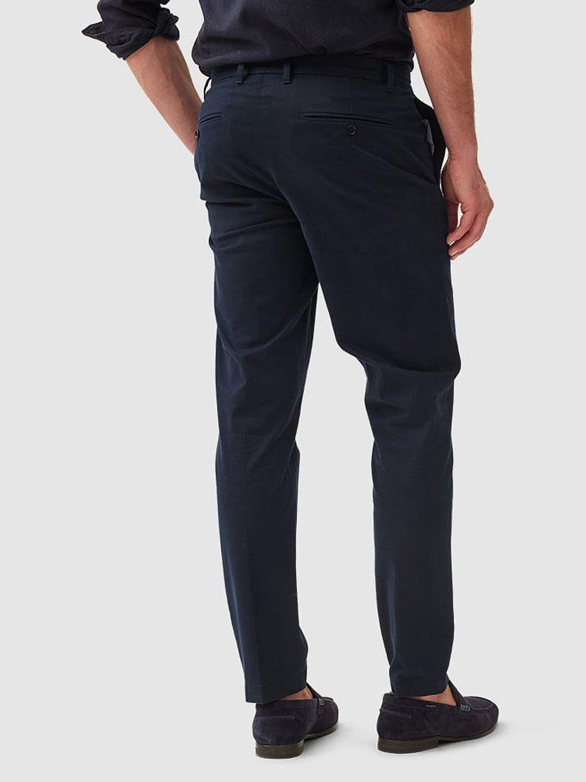 Product image 3 of 5, which shows Rodd & Gunn Heriot Soft Cotton Straight Fit Chinos, Midnight, 28R