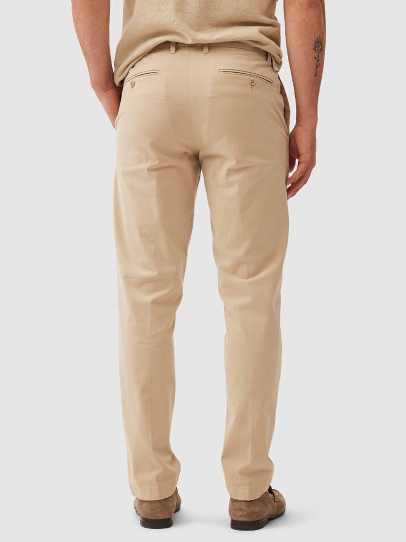 Product image 3 of 5, which shows Rodd & Gunn Heriot Soft Cotton Straight Fit Chinos, Natural, 30R