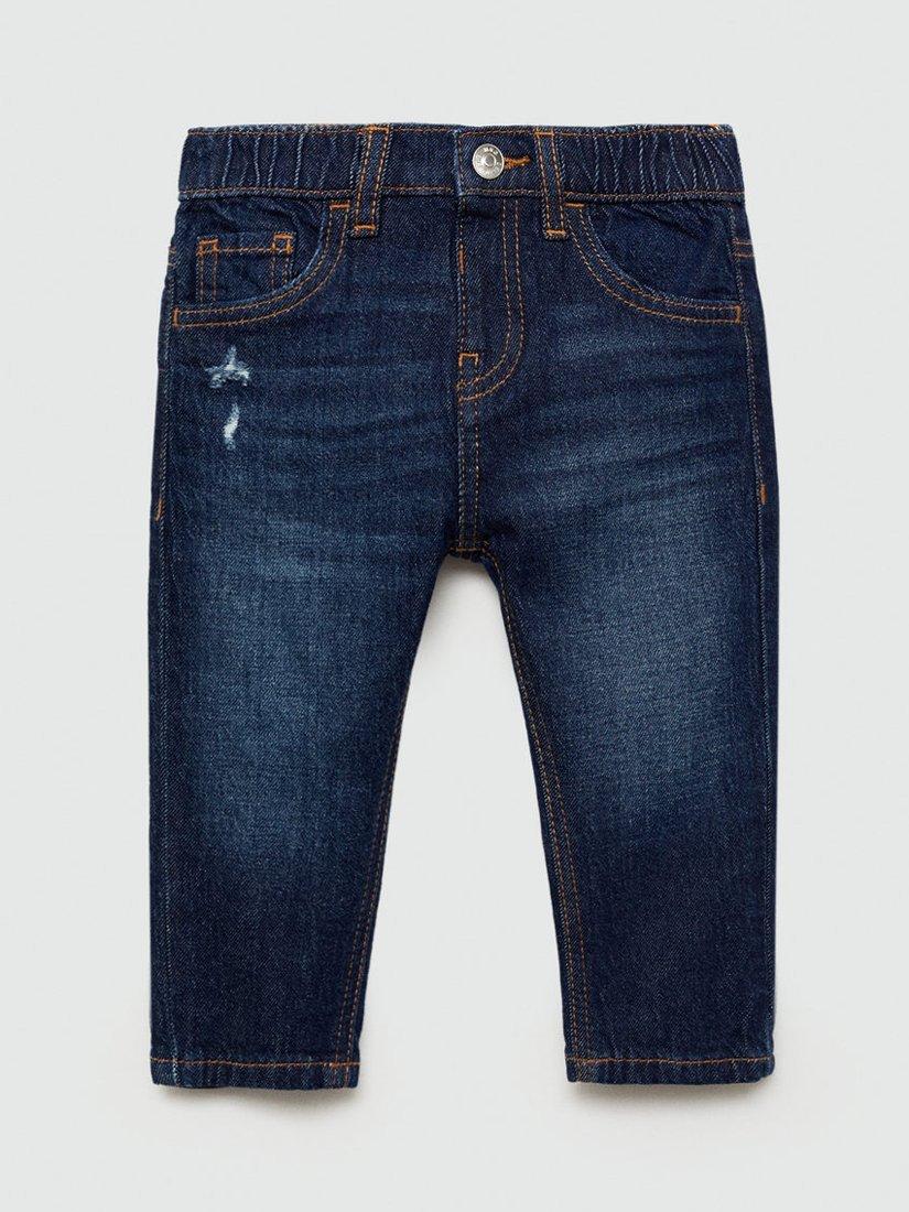 Mango Kids' Xavin Jeans, Black, Navy
