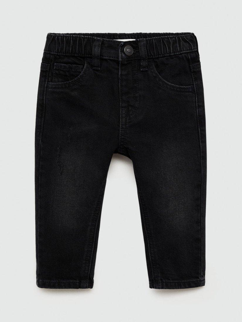 Mango Kids' Xavin Jeans, Black, Black