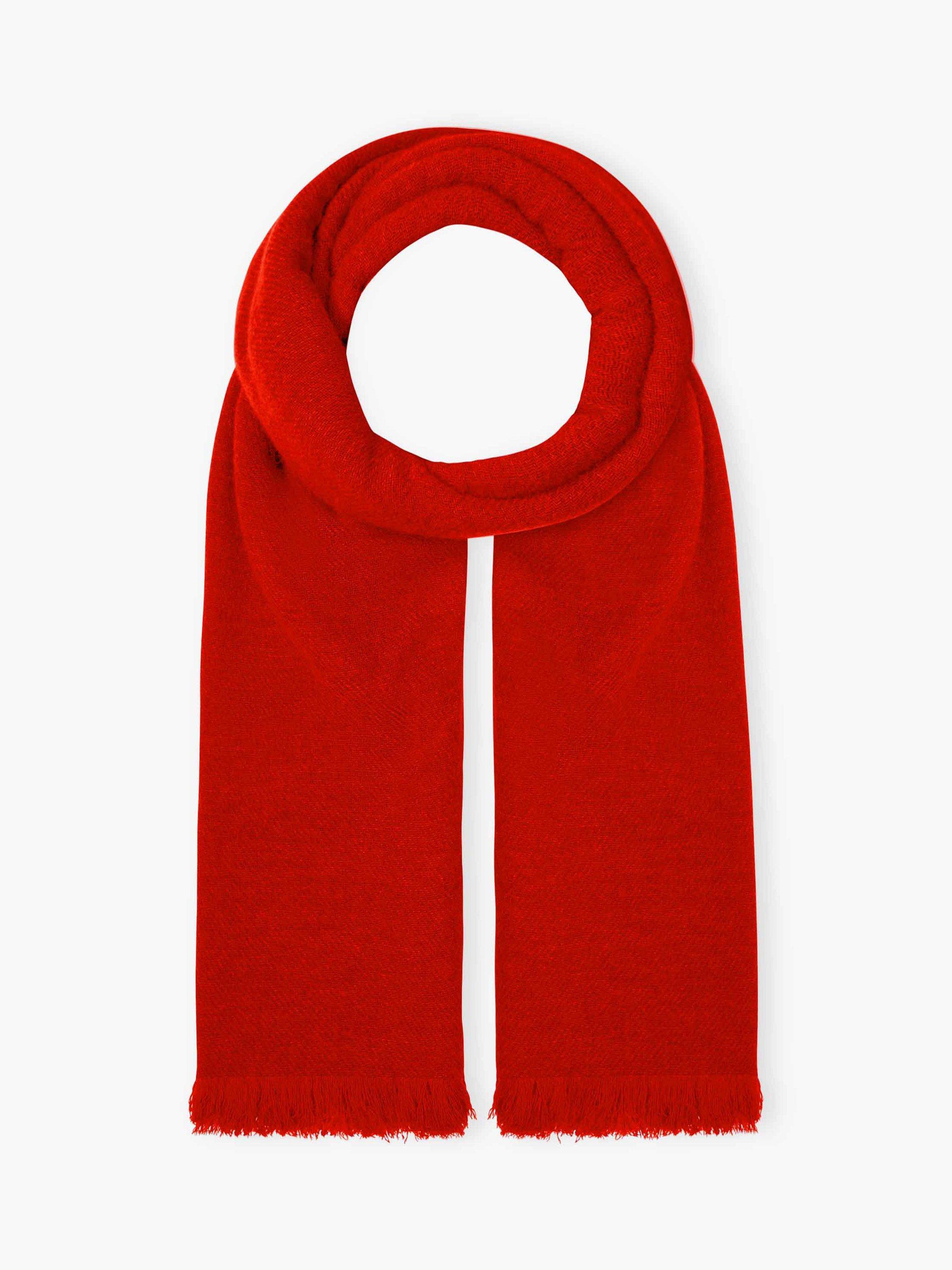 Product image 1 of 1, which shows Brora Cashmere Stole Scarf, Crimson, One Size