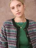 Brora Fair Isle Merino Wool Cardigan